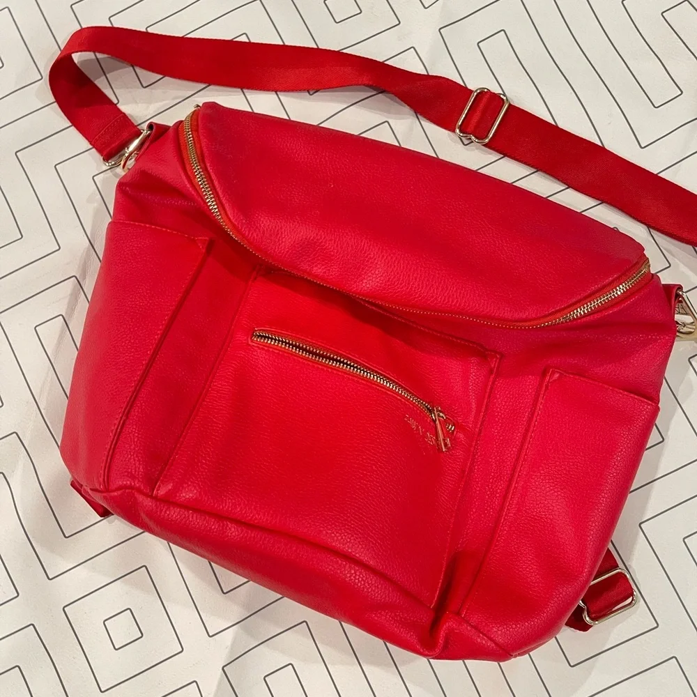 Fawn Design Red Original Diaper Bag